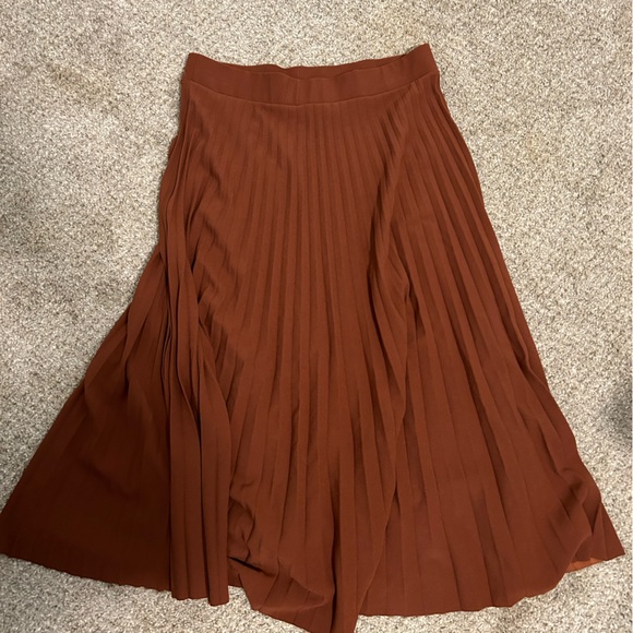 Fallen Grace Pleated Skirt - Brown, Size Large - Picture 2 of 3